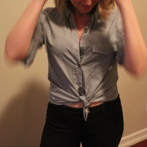 Rag & Bone black + white gingham button-down shirt